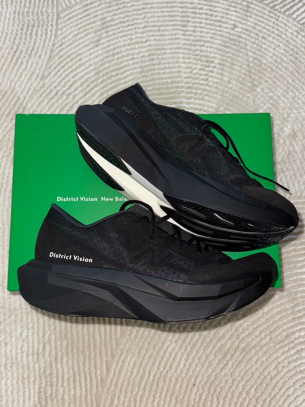 RARE New Balance District Vision x Fuelcell supercomp elite v4 All Black